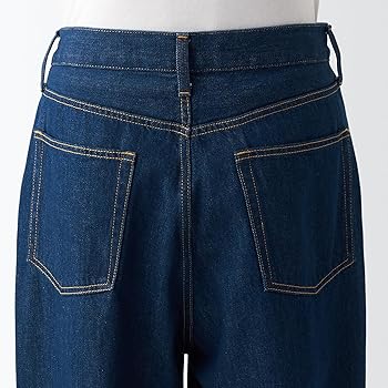 Amazon | 無印良品 ジーンズ デニムワイドパンツ メンズ